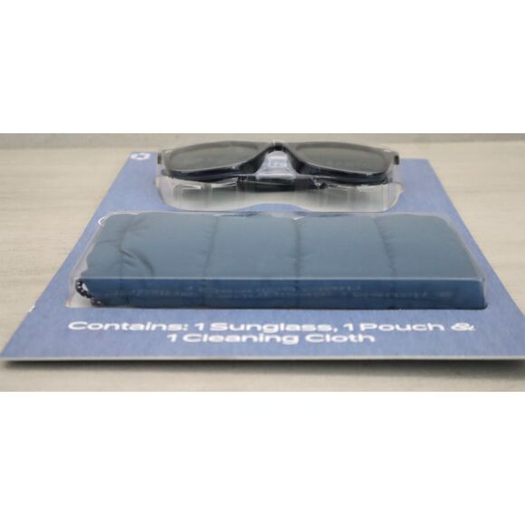 Eyewear for the Earth 984207164 Black SOL Rectangular Polarized Sunglasses - Picture 4 of 5